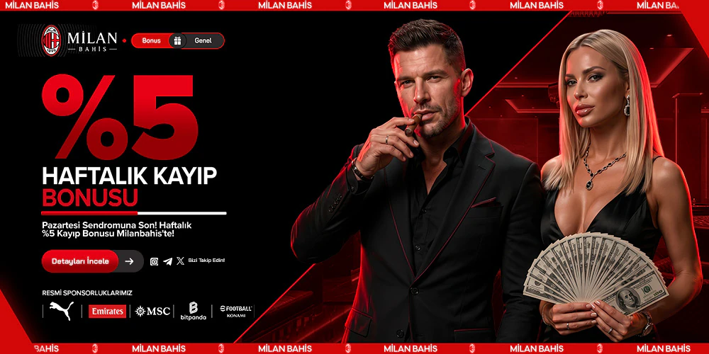 Milan Bahis - %5 Haftalık Kayıp Bonusu